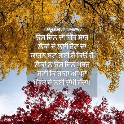 Picture 04 - 2 ਸਮੂਏਲ 19:2 PANIRV - ਉਸ ਦਿਨ ਦੀ ਜਿੱਤ ਸਾਰੇ - Bible Verse Picture