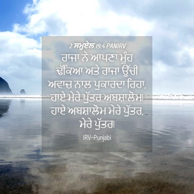 Picture 04 - 2 ਸਮੂਏਲ 19:4 PANIRV - ਰਾਜਾ ਨੇ ਆਪਣਾ ਮੂੰਹ - Bible Verse Picture