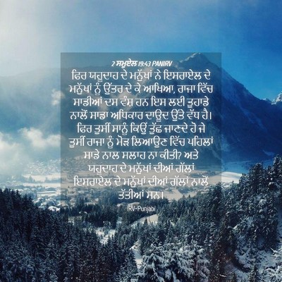 Picture 04 - 2 ਸਮੂਏਲ 19:43 PANIRV - ਫਿਰ ਯਹੂਦਾਹ ਦੇ - Bible Verse Picture