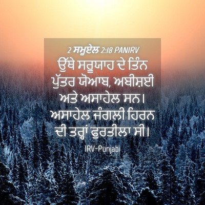 Picture 04 - 2 ਸਮੂਏਲ 2:18 PANIRV - ਉੱਥੇ ਸਰੂਯਾਹ ਦੇ - Bible Verse Picture