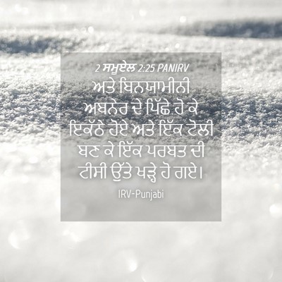 Picture 04 - 2 ਸਮੂਏਲ 2:25 PANIRV - ਅਤੇ ਬਿਨਯਾਮੀਨੀ - Bible Verse Picture