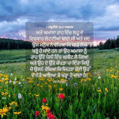 Picture 04 - 2 ਸਮੂਏਲ 20:12 PANIRV - ਅਤੇ ਅਮਾਸਾ ਰਾਹ ਵਿੱਚ - Bible Verse Picture