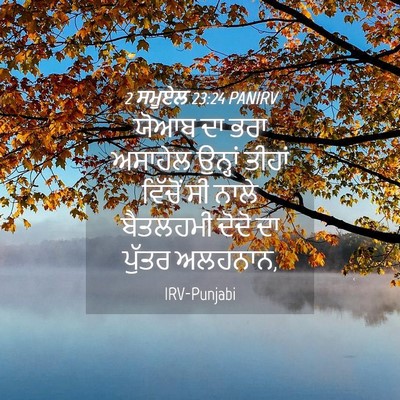 Picture 04 - 2 ਸਮੂਏਲ 23:24 PANIRV - ਯੋਆਬ ਦਾ ਭਰਾ ਅਸਾਹੇਲ - Bible Verse Picture