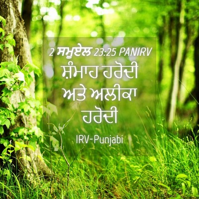Picture 04 - 2 ਸਮੂਏਲ 23:25 PANIRV - ਸ਼ੰਮਾਹ ਹਰੋਦੀ ਅਤੇ - Bible Verse Picture