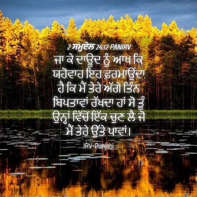 Picture 04 - 2 ਸਮੂਏਲ 24:12 PANIRV - ਜਾ ਕੇ ਦਾਊਦ ਨੂੰ ਆਖ - Bible Verse Picture