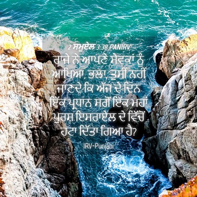 Picture 04 - 2 ਸਮੂਏਲ 3:38 PANIRV - ਰਾਜੇ ਨੇ ਆਪਣੇ - Bible Verse Picture
