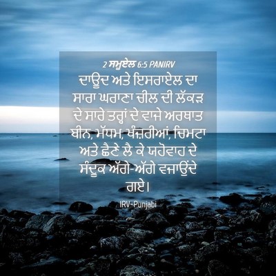Picture 04 - 2 ਸਮੂਏਲ 6:5 PANIRV - ਦਾਊਦ ਅਤੇ ਇਸਰਾਏਲ ਦਾ - Bible Verse Picture