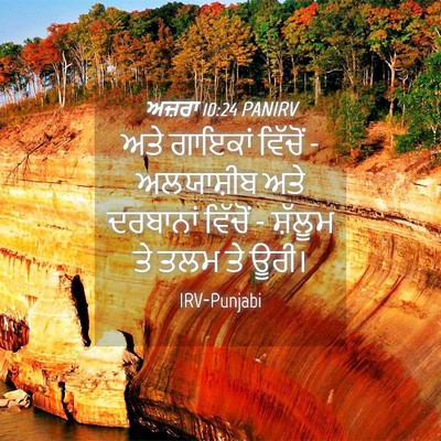 Picture 04 - ਅਜ਼ਰਾ 10:24 PANIRV - ਅਤੇ ਗਾਇਕਾਂ ਵਿੱਚੋਂ - - Bible Verse Picture