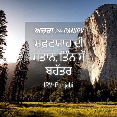 Picture 04 - ਅਜ਼ਰਾ 2:4 PANIRV - ਸ਼ਫ਼ਟਯਾਹ ਦੀ ਸੰਤਾਨ, - Bible Verse Picture