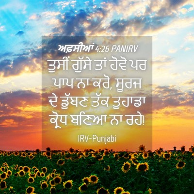 Picture 04 - ਅਫ਼ਸੀਆਂ 4:26 PANIRV - ਤੁਸੀਂ ਗੁੱਸੇ ਤਾਂ - Bible Verse Picture