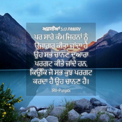 Picture 04 - ਅਫ਼ਸੀਆਂ 5:13 PANIRV - ਪਰ ਸਾਰੇ ਕੰਮ ਜਿਹਨਾਂ - Bible Verse Picture