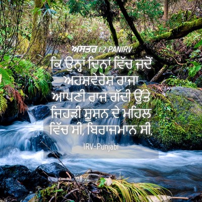 Picture 04 - ਅਸਤਰ 1:2 PANIRV - ਕਿ ਉਨ੍ਹਾਂ ਦਿਨਾਂ - Bible Verse Picture