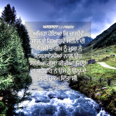 Picture 04 - ਅਸਤਸਨਾ 1:3 PANIRV - ਅਜਿਹਾ ਹੋਇਆ ਕਿ - Bible Verse Picture