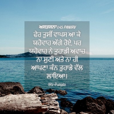 Picture 04 - ਅਸਤਸਨਾ 1:45 PANIRV - ਫੇਰ ਤੁਸੀਂ ਵਾਪਸ ਆ ਕੇ - Bible Verse Picture