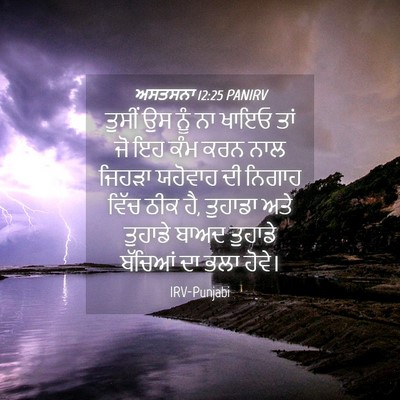 Picture 04 - ਅਸਤਸਨਾ 12:25 PANIRV - ਤੁਸੀਂ ਉਸ ਨੂੰ ਨਾ - Bible Verse Picture
