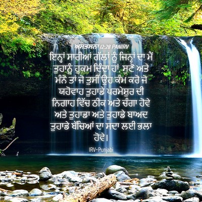 Picture 04 - ਅਸਤਸਨਾ 12:28 PANIRV - ਇਨ੍ਹਾਂ ਸਾਰੀਆਂ - Bible Verse Picture