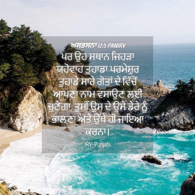 Picture 04 - ਅਸਤਸਨਾ 12:5 PANIRV - ਪਰ ਉਹ ਸਥਾਨ ਜਿਹੜਾ - Bible Verse Picture