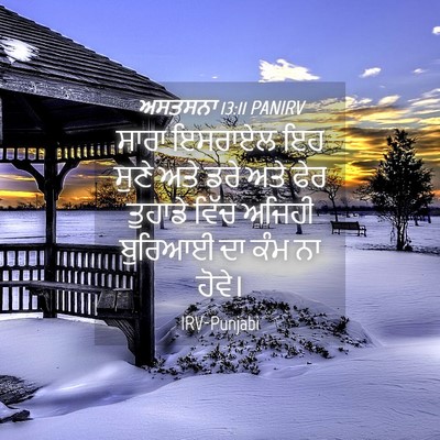 Picture 04 - ਅਸਤਸਨਾ 13:11 PANIRV - ਸਾਰਾ ਇਸਰਾਏਲ ਇਹ - Bible Verse Picture