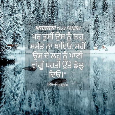 Picture 04 - ਅਸਤਸਨਾ 15:23 PANIRV - ਪਰ ਤੁਸੀਂ ਉਸ ਨੂੰ ਲਹੂ - Bible Verse Picture