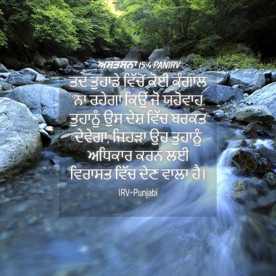 Picture 04 - ਅਸਤਸਨਾ 15:4 PANIRV - ਤਦ ਤੁਹਾਡੇ ਵਿੱਚੋਂ - Bible Verse Picture