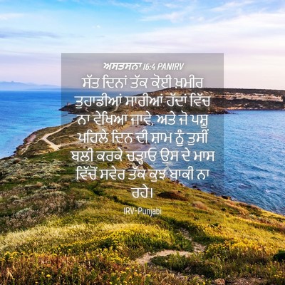 Picture 04 - ਅਸਤਸਨਾ 16:4 PANIRV - ਸੱਤ ਦਿਨਾਂ ਤੱਕ ਕੋਈ - Bible Verse Picture