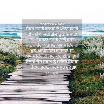 Picture 04 - ਅਸਤਸਨਾ 17:8 PANIRV - ਜੇਕਰ ਤੁਹਾਡੇ - Bible Verse Picture