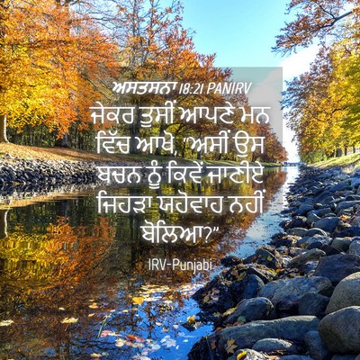 Picture 04 - ਅਸਤਸਨਾ 18:21 PANIRV - ਜੇਕਰ ਤੁਸੀਂ ਆਪਣੇ ਮਨ - Bible Verse Picture