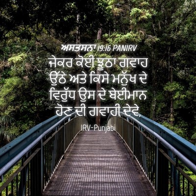 Picture 04 - ਅਸਤਸਨਾ 19:16 PANIRV - ਜੇਕਰ ਕੋਈ ਝੂਠਾ ਗਵਾਹ - Bible Verse Picture