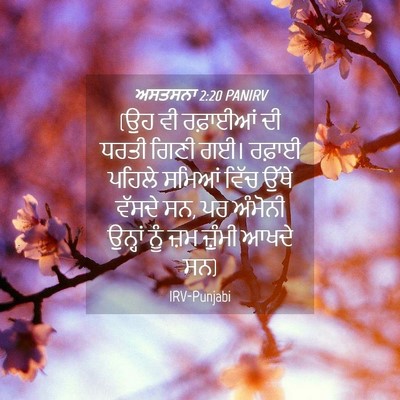 Picture 04 - ਅਸਤਸਨਾ 2:20 PANIRV - (ਉਹ ਵੀ ਰਫ਼ਾਈਆਂ ਦੀ - Bible Verse Picture