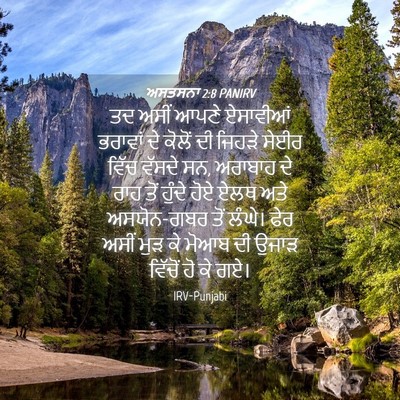 Picture 04 - ਅਸਤਸਨਾ 2:8 PANIRV - ਤਦ ਅਸੀਂ ਆਪਣੇ - Bible Verse Picture