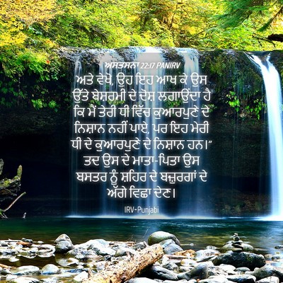 Picture 04 - ਅਸਤਸਨਾ 22:17 PANIRV - ਅਤੇ ਵੇਖੋ, ਉਹ ਇਹ ਆਖ - Bible Verse Picture