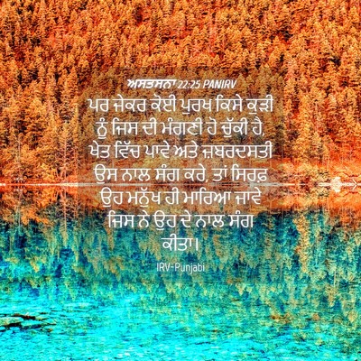 Picture 04 - ਅਸਤਸਨਾ 22:25 PANIRV - ਪਰ ਜੇਕਰ ਕੋਈ ਪੁਰਖ - Bible Verse Picture