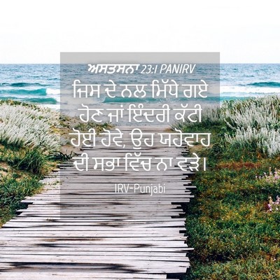 Picture 04 - ਅਸਤਸਨਾ 23:1 PANIRV - ਜਿਸ ਦੇ ਨਲ ਮਿੱਧੇ ਗਏ - Bible Verse Picture