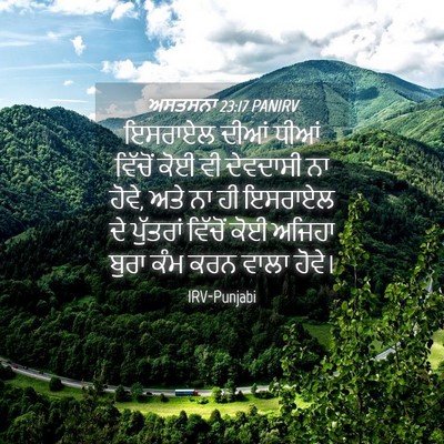 Picture 04 - ਅਸਤਸਨਾ 23:17 PANIRV - ਇਸਰਾਏਲ ਦੀਆਂ ਧੀਆਂ - Bible Verse Picture