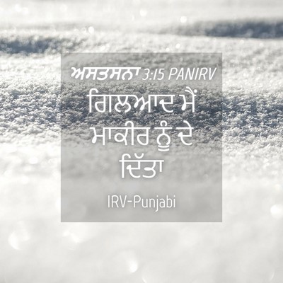 Picture 04 - ਅਸਤਸਨਾ 3:15 PANIRV - ਗਿਲਆਦ ਮੈਂ ਮਾਕੀਰ - Bible Verse Picture