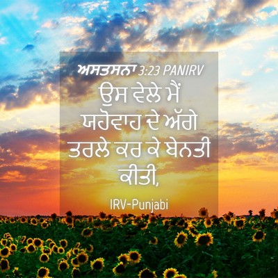 Picture 04 - ਅਸਤਸਨਾ 3:23 PANIRV - ਉਸ ਵੇਲੇ ਮੈਂ ਯਹੋਵਾਹ - Bible Verse Picture