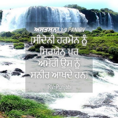 Picture 04 - ਅਸਤਸਨਾ 3:9 PANIRV - (ਸੀਦੋਨੀ ਹਰਮੋਨ ਨੂੰ - Bible Verse Picture