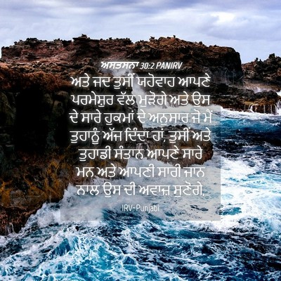 Picture 04 - ਅਸਤਸਨਾ 30:2 PANIRV - ਅਤੇ ਜਦ ਤੁਸੀਂ - Bible Verse Picture