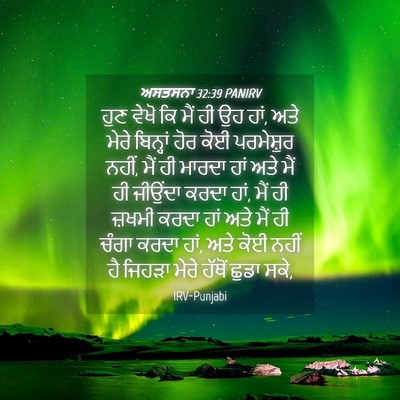 Picture 04 - ਅਸਤਸਨਾ 32:39 PANIRV - ਹੁਣ ਵੇਖੋ ਕਿ ਮੈਂ ਹੀ - Bible Verse Picture