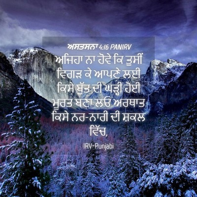 Picture 04 - ਅਸਤਸਨਾ 4:16 PANIRV - ਅਜਿਹਾ ਨਾ ਹੋਵੇ ਕਿ - Bible Verse Picture