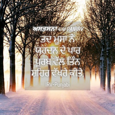 Picture 04 - ਅਸਤਸਨਾ 4:41 PANIRV - ਤਦ ਮੂਸਾ ਨੇ ਯਰਦਨ ਦੇ - Bible Verse Picture