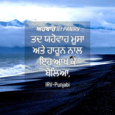 Picture 04 - ਅਹਬਾਰ 11:1 PANIRV - ਤਦ ਯਹੋਵਾਹ ਮੂਸਾ ਅਤੇ - Bible Verse Picture