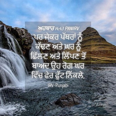 Picture 04 - ਅਹਬਾਰ 14:43 PANIRV - ਪਰ ਜੇਕਰ ਪੱਥਰਾਂ ਨੂੰ - Bible Verse Picture