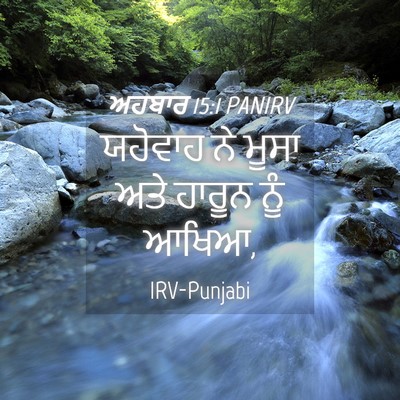 Picture 04 - ਅਹਬਾਰ 15:1 PANIRV - ਯਹੋਵਾਹ ਨੇ ਮੂਸਾ ਅਤੇ - Bible Verse Picture