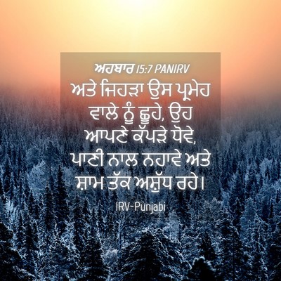 Picture 04 - ਅਹਬਾਰ 15:7 PANIRV - ਅਤੇ ਜਿਹੜਾ ਉਸ - Bible Verse Picture