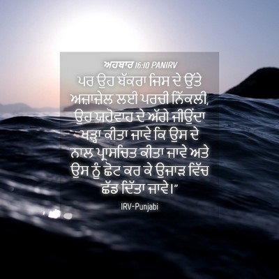 Picture 04 - ਅਹਬਾਰ 16:10 PANIRV - ਪਰ ਉਹ ਬੱਕਰਾ ਜਿਸ ਦੇ - Bible Verse Picture