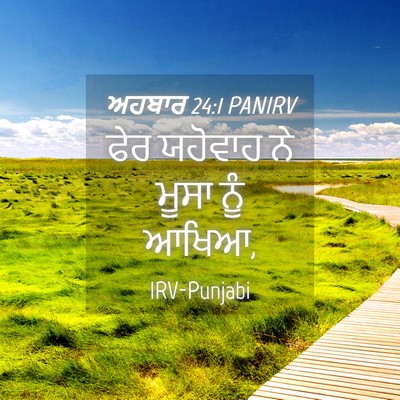 Picture 04 - ਅਹਬਾਰ 24:1 PANIRV - ਫੇਰ ਯਹੋਵਾਹ ਨੇ ਮੂਸਾ - Bible Verse Picture