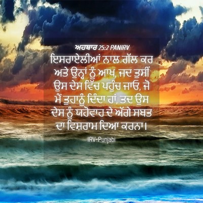 Picture 04 - ਅਹਬਾਰ 25:2 PANIRV - ਇਸਰਾਏਲੀਆਂ ਨਾਲ ਗੱਲ - Bible Verse Picture