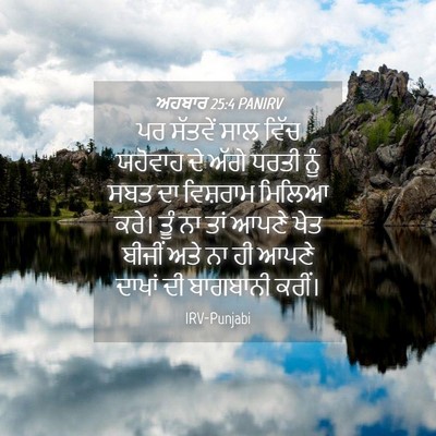 Picture 04 - ਅਹਬਾਰ 25:4 PANIRV - ਪਰ ਸੱਤਵੇਂ ਸਾਲ ਵਿੱਚ - Bible Verse Picture