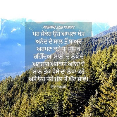Picture 04 - ਅਹਬਾਰ 27:18 PANIRV - ਪਰ ਜੇਕਰ ਉਹ ਆਪਣਾ ਖੇਤ - Bible Verse Picture